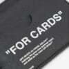 Off-White Branded-text leather card holder