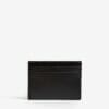 Saint Laurent Brand-plaque leather card holder