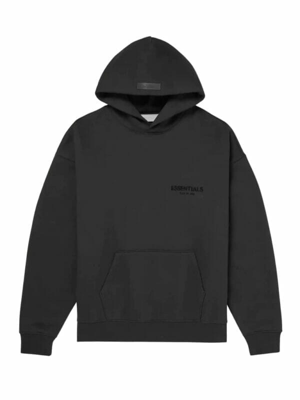 Fear of God Essentials Black / Stretch Limo Hoodie (On hand)
