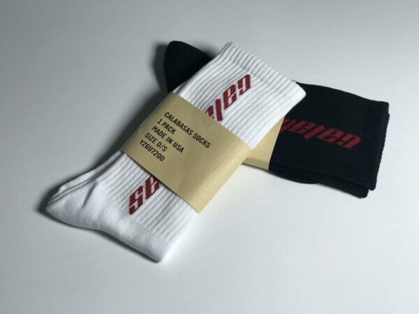 Calabasas Logo Print Socks