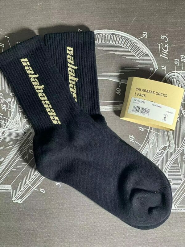 Calabasas Logo Print Socks