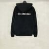 Balenciaga Diamanté Logo Print Hooded Sweatshirt
