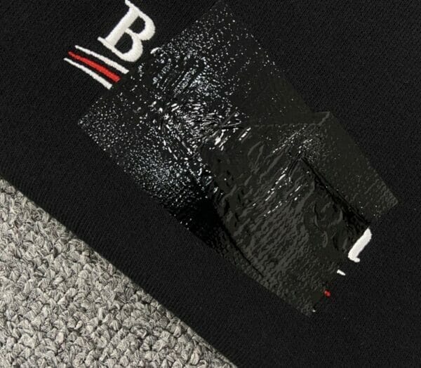 Balenciaga Embroidered Taped Out Political Campaign Hooded Sweatshirt