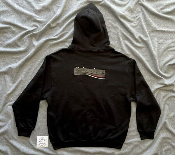 Balenciaga Embroidered Taped Out Political Campaign Hooded Sweatshirt