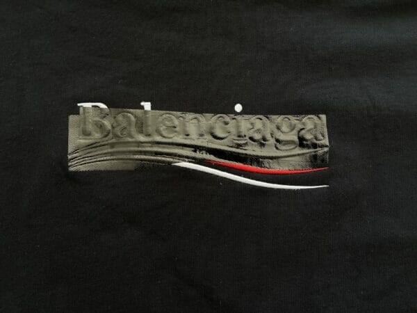Balenciaga Embroidered Taped Out Political Campaign Hooded Sweatshirt