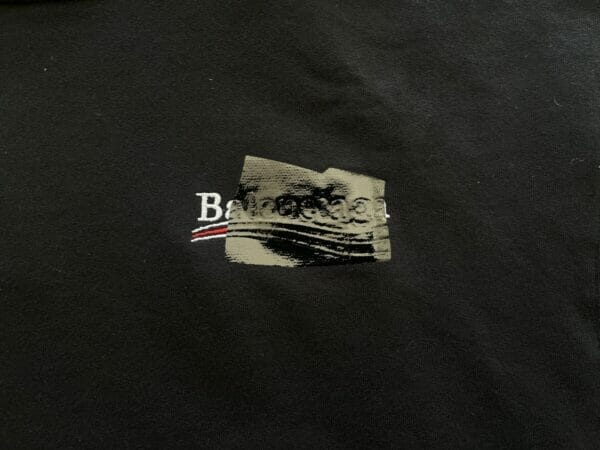 Balenciaga Embroidered Taped Out Political Campaign Hooded Sweatshirt