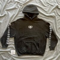 Balenciaga BB Distressed Paris Icon Hoodie