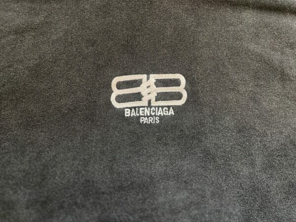 Balenciaga BB Distressed Paris Icon Hoodie