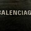 Balenciaga Diamanté Logo Print Hooded Sweatshirt