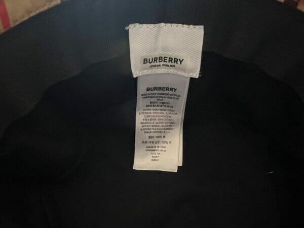 Burberry London Print Bucket Hat