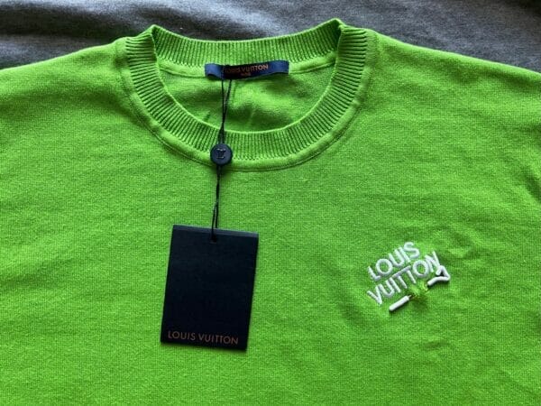 Louis Vuitton Knitted Lime Green T-shirt