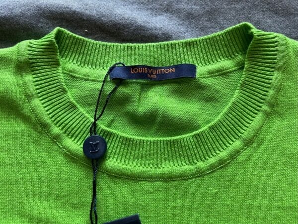Louis Vuitton Knitted Lime Green T-shirt