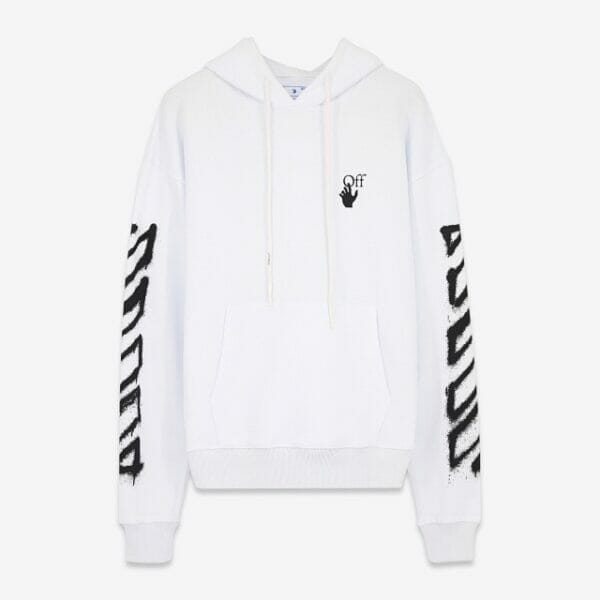 Off White Diagonals Hooded Sweater