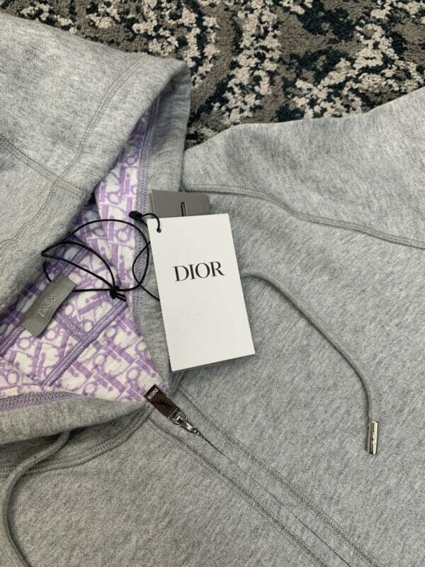 Dior Zip-up Hooded Sweatshirt