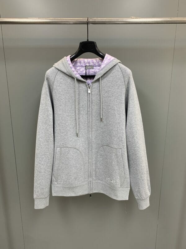 Dior Zip-up Hooded Sweatshirt