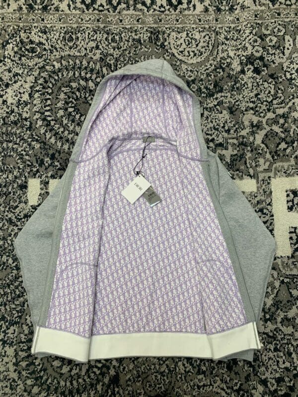 Dior Zip-up Hooded Sweatshirt