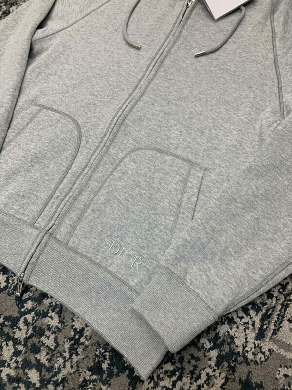 Dior Zip-up Hooded Sweatshirt