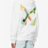 Off White Brush Arr Slim Hooded Sweatshirt