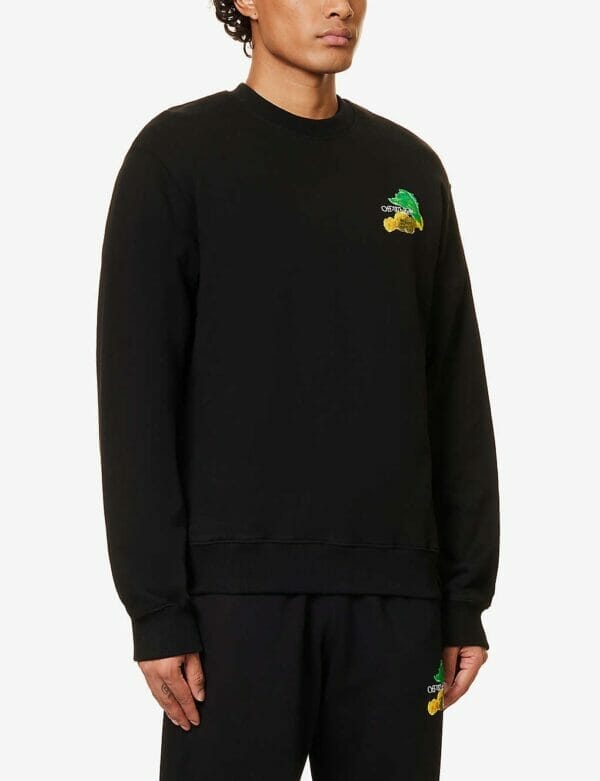Off White Brush Arr Slim Crewneck Sweatshirt