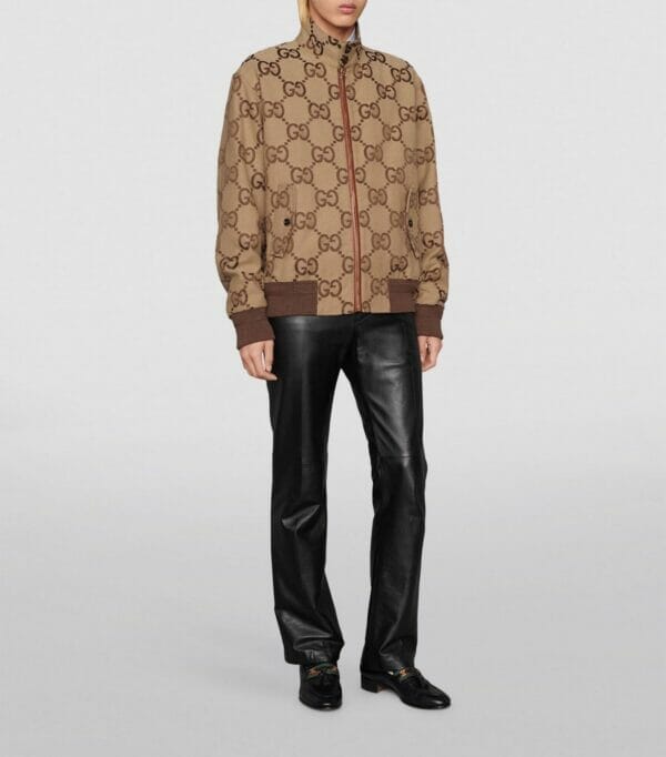 Gucci Canvas Leather Jacket