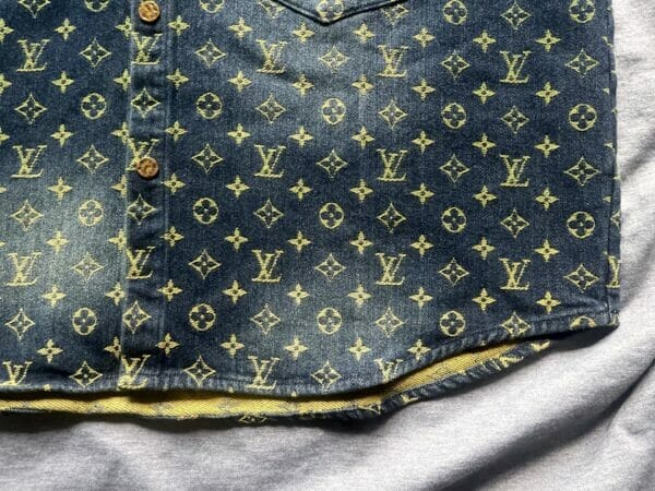 Louis Vuitton Denim Monogram Button up shirt