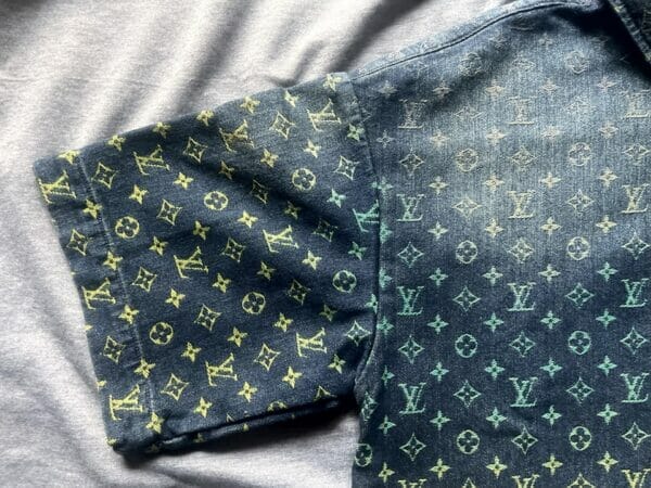 Louis Vuitton Denim Monogram Button up shirt