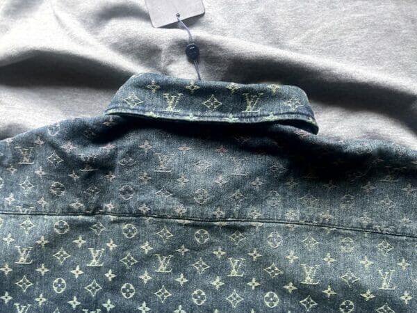 Louis Vuitton Denim Monogram Button up shirt