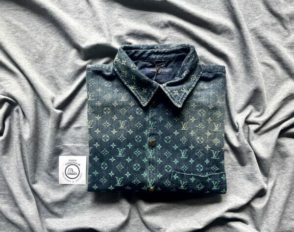 Louis Vuitton Denim Monogram Button up shirt