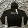 Celine logo-print hooded sweatshirt