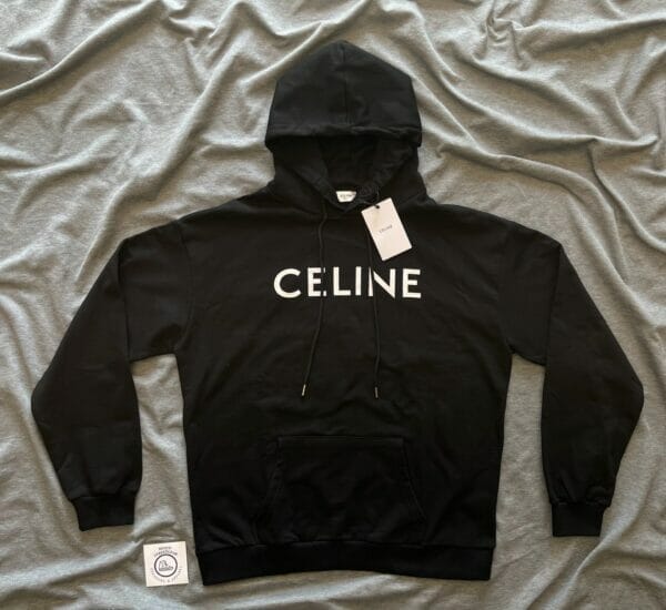 Celine logo-print hooded sweatshirt