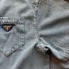 Prada denim button up shirt