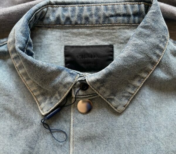 Prada denim button up shirt