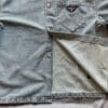 Prada denim button up shirt