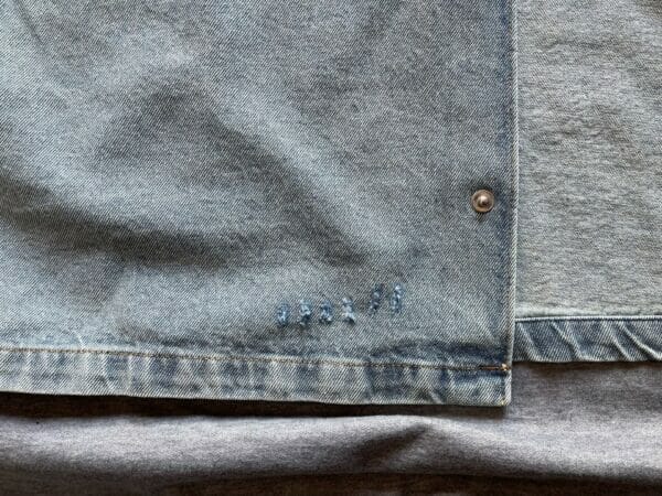 Prada denim button up shirt