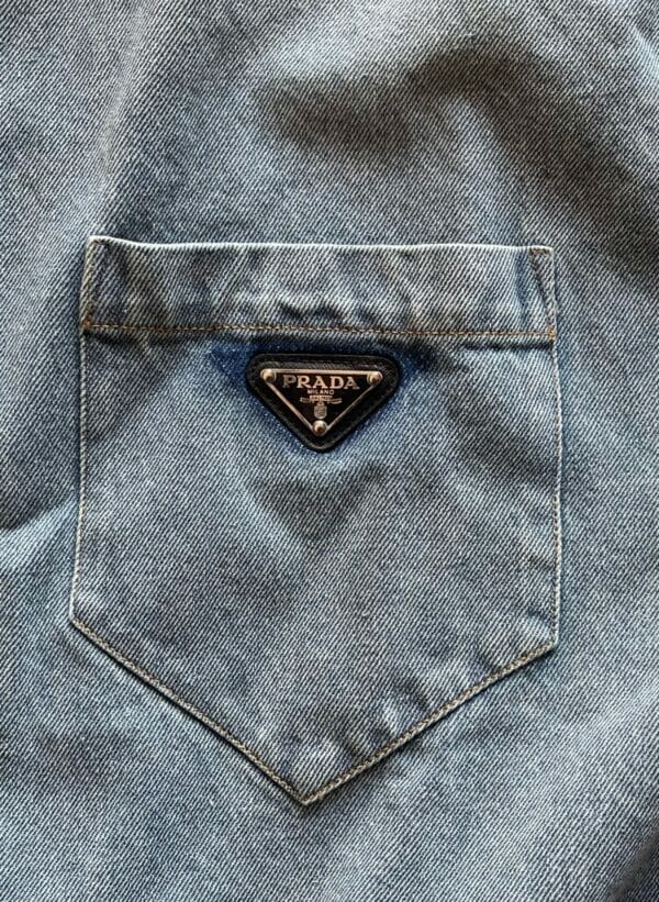 Prada denim button up shirt