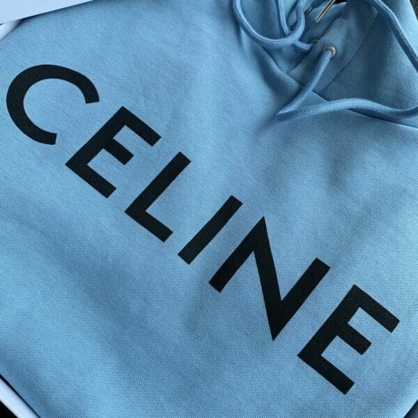 Celine logo-print hooded sweatshirt