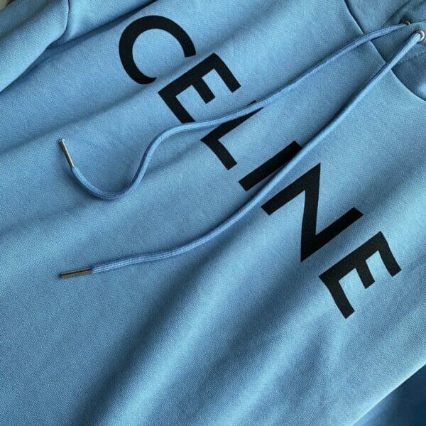 Celine logo-print hooded sweatshirt