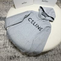 Celine logo-print hooded sweatshirt
