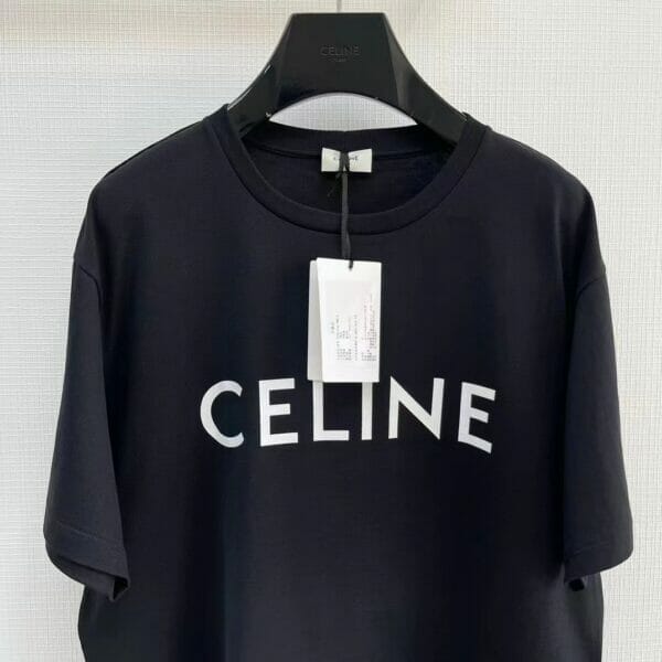 Celine logo-print T-Shirt