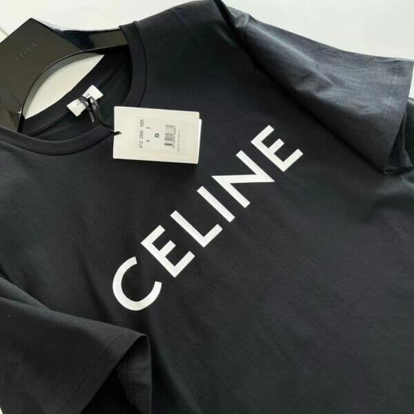Celine logo-print T-Shirt