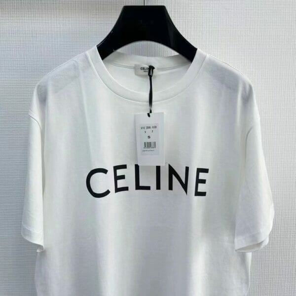 Celine logo-print T-Shirt
