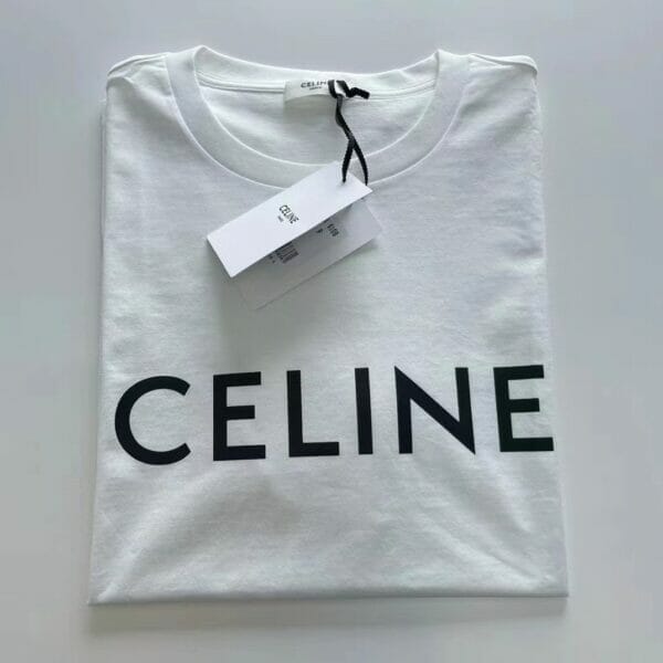 Celine logo-print T-Shirt