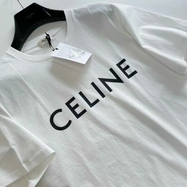 Celine logo-print T-Shirt