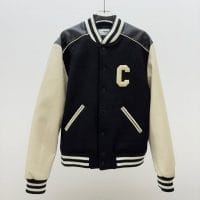 Celine Leather Varsity Jacket