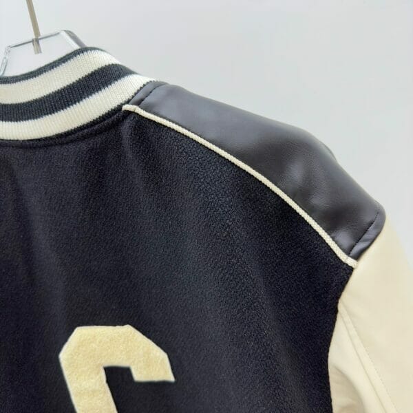Celine Leather Varsity Jacket