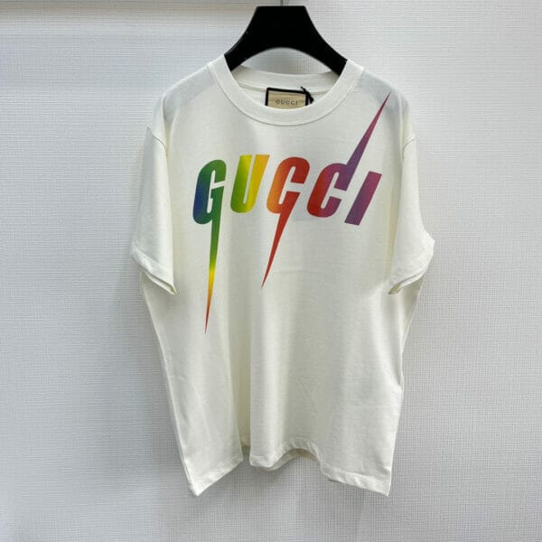 Gucci Blade Print White T-Shirt