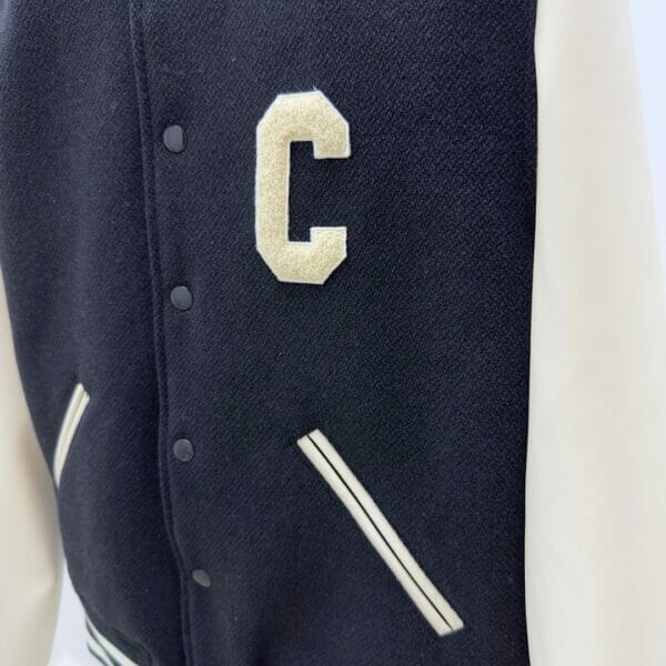 Celine Leather Varsity Jacket
