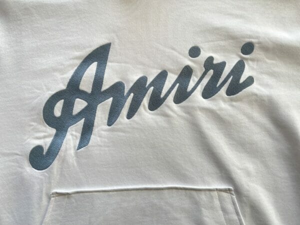 Amiri Embroidered Logo Print Graphic Hooded Sweatshirt
