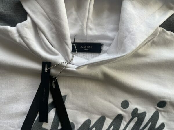 Amiri Embroidered Logo Print Graphic Hooded Sweatshirt