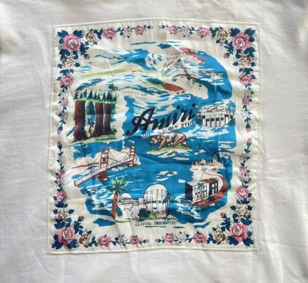 Amiri Embroidered Logo Print Graphic Hooded Sweatshirt